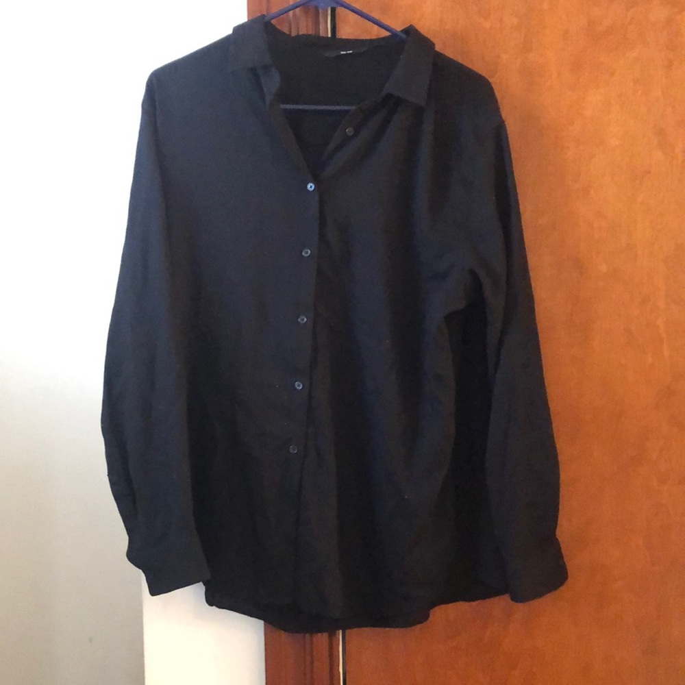 Black button up